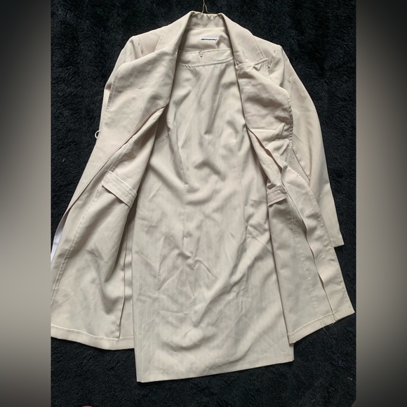 Vintage 90s Scarlett 2-Piece Ivory Dress Sz 6 100% Polyester PreOwned Made US - Picture 4 of 16